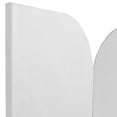 thumbnail image 5 of 6 ft. Modern Arch Velvet Room Divider White 3 Panel, 5 of 7