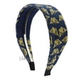 thumbnail image 2 of Motique Accessories 1.5 inch Butterfly Fabric Headband Hair Band - Dark Denim, 2 of 3