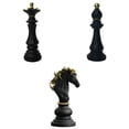 thumbnail image 1 of 3x Piezas de Ajedrez de Resina Juegos de Escultura Ornamento Estatua Decoración Sunnimix Estatuilla de estatuas de ajedrez, 1 of 7