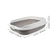 thumbnail image 4 of Semi Enclosed Splashproof Cat Toilet for Small Animals 1 Set Pet Litter Box Sandbox Container Tray Accessories, 4 of 9