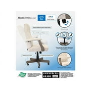 Boss Office Products Executive Desk Chair with Driftwood Finish Frame, Champagne Velvet