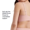 thumbnail image 4 of Bralette sin forro Bra SPANX, inalámbrico, cómodo, vintage, rosa S, 4 of 7
