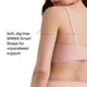 thumbnail image 4 of Calcetería Bra SPANX sin forro con soporte inalámbrico, color rosa vintage, XL, 4 of 7
