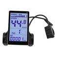 thumbnail image 2 of koolsoo Electric Bike LCD Display Bike Computer 31.8mm Dia Handlebar Trip Distance Compatible Multifunctional Black LCD Display Meter, 2 of 9