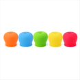 thumbnail image 1 of Tapas de Silicona para Vasos con Boquilla para Bebés Pequeños (Paquete de 5). Tapas Antiderrames. Se Estiran para Cubrir Vasos, Frascos y Tazas., 1 of 5