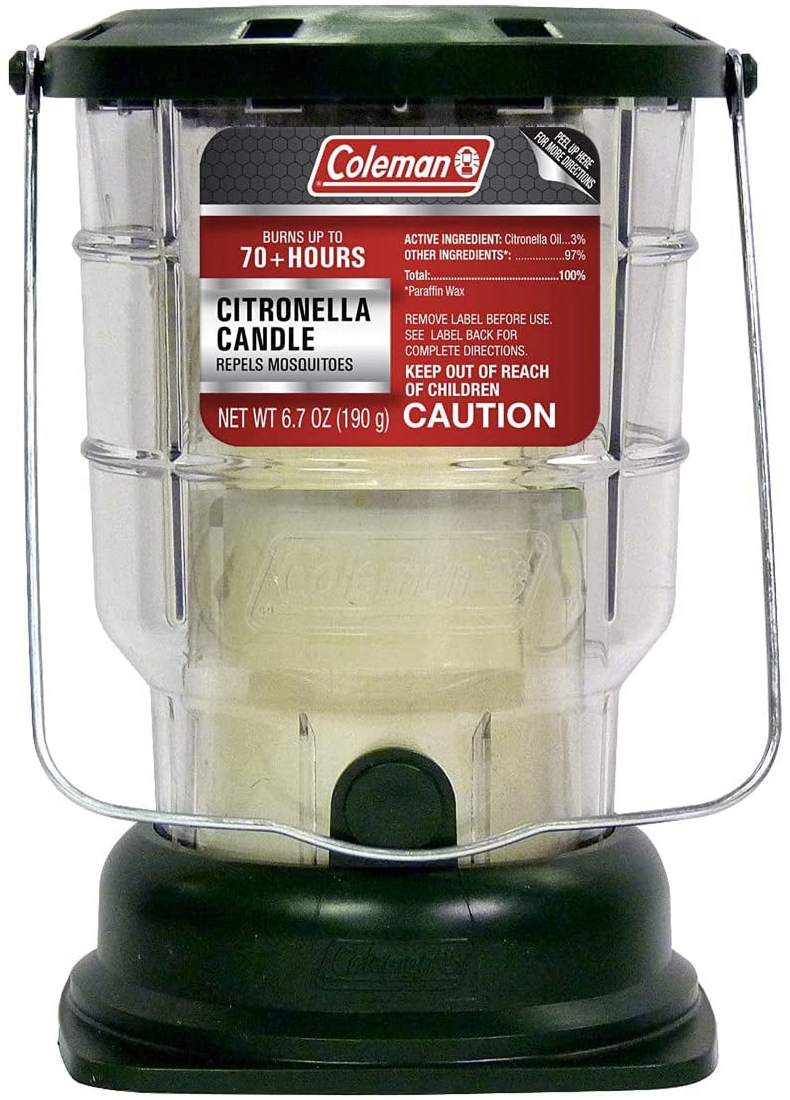 Coleman Citronella Candle Outdoor Lantern - 70+ Hours, 6.7 Ounce, Green - image 7 of 7