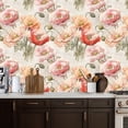 thumbnail image 2 of Vintage Floral Contact Paper Peel and Stick Wallpaper Tranquil Watercolor Botanical 17.7in x 9.8ft Self Adhesive Removable Wall Paper for Nursery Bedroom Cabinets Drawers, 2 of 8