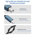 thumbnail image 3 of Printer cable USB A to USB B 2.0 GRAY 3M Gray Gray 3m, 3 of 5
