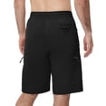thumbnail image 6 of Lavenicole Men's Cargo Shorts Outdoor Lightweight Summer Casual Bermuda Shorts with Multi Zipper Pockets Black 38W, 6 of 7