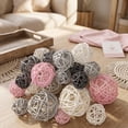 thumbnail image 4 of BlinkL White Valentine's Day Wicker Decorative Balls 36 Count, 4 of 6