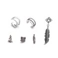 thumbnail image 4 of Juego de Pendientes de Estilo Bohemio para Mujer Fiudx con Colgante de Perlas de Búho, 4 of 6