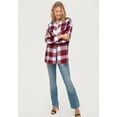 thumbnail image 5 of Ellos Women's Plaid Button-Front Flannel Tunic, 5 of 5