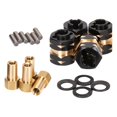 thumbnail image 3 of Brass Wheel Hubs, Wheel Lock Nuts for Axial SCX24 AXI90081 Upgrades Parts 1/24 RC Crawler Car Truck, 3 of 8