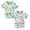 BA-Green 1PCS & Light Green 1PCS, variant on Leey-World Clothes for Baby Girl Children's Summer Cotton Printed T Shirt Top and Shorts 4-Piece Set(Green 1PCS & Light Green 1PCS,18-24 Months)