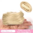 thumbnail image 2 of Synthetic Curly Hair Bun Extensions Mini Claw Clip Messy Cat Ears Hair Chignons Hairpieces, 2 of 6