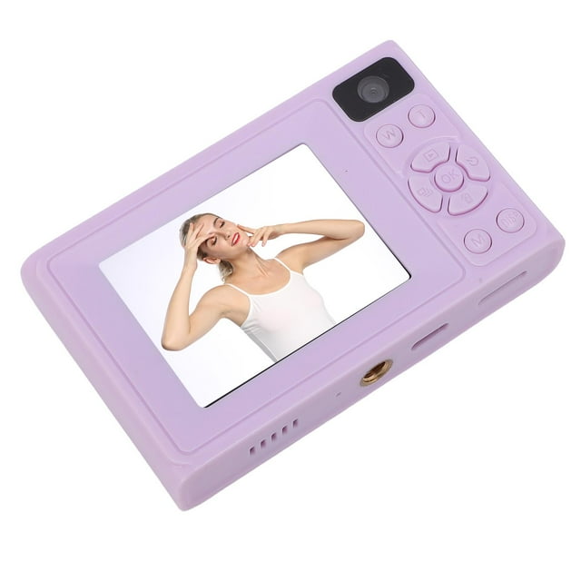 Cámara Digital 1080p 48MP, Cámara De Viaje De Doble Lente Con Luz De Relleno Para Campus Para Acampar Y Aventuras Al Aire