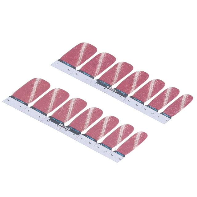 Peahefy DIY Nail Wraps,14pcs Nail Polish Strip DIY Adhesion Nail Wraps Decals Transfer Sticker Manicure Tool,Nail Full Wrap