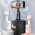 thumbnail image 2 of Auto Face Tracking Tripod with Remote, 360 Rotation Auto Tracking Phone Holder, No App, Smart Phone Selfie Sticks Tripod(Pink), 2 of 4