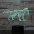 thumbnail image 2 of Lámpara de mesa con luz nocturna LED 3D con suricatas para dormitorio de niños, 2 of 2