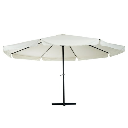 Outsunny 16 Ft Aluminum Wind Resistant Patio Umbrella