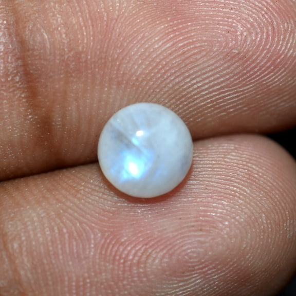Genuine White Moonstone 2.55 Ct Natural Round Shape CERTIFIED Loose Gemstone