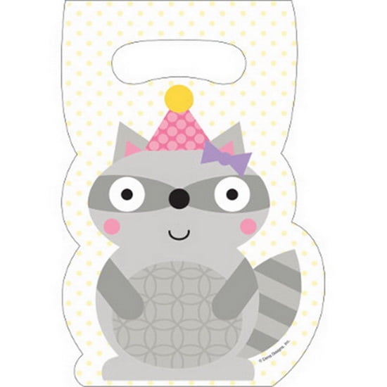 Creative Converting 085671 Happi Woodland Girl Treat Sack