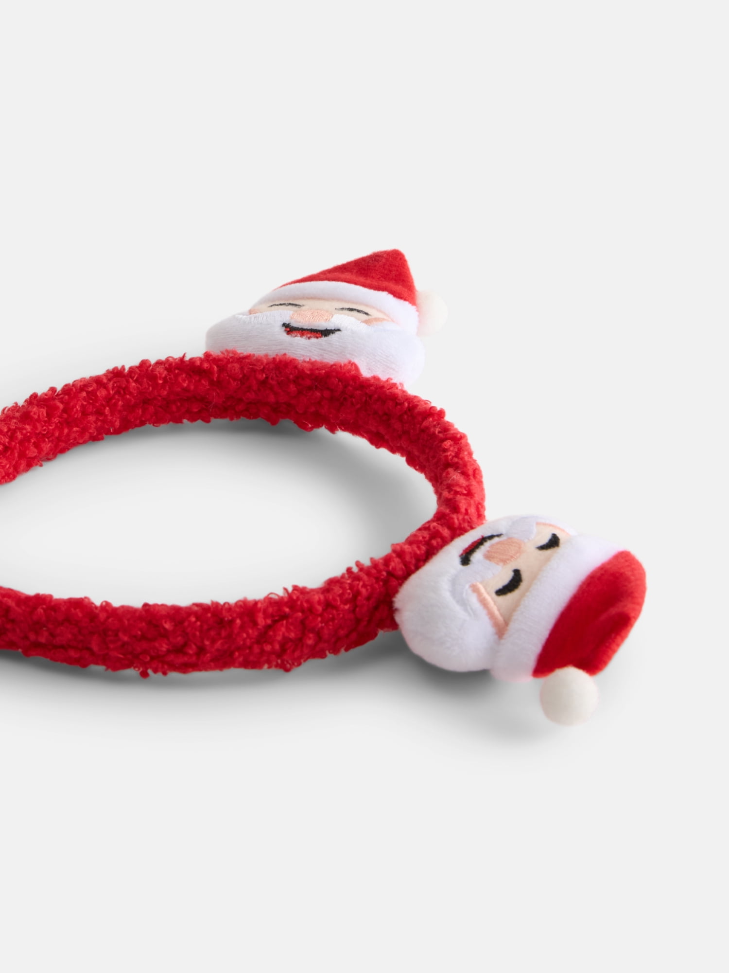 Holiday Time Women's Faux Fur Santa Headband, Red