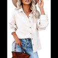 thumbnail image 1 of Camisas de con Botones para Mujer, Blusas de Larga Estilo Boyfriend, de Gran Tamaño. XXXL, 1 of 9