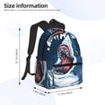thumbnail image 4 of Fotbe Shark Lightweight Casual Laptop Backpack for Men and Women, Daily use Waterproof backpack, Backpack for College, 4 of 8