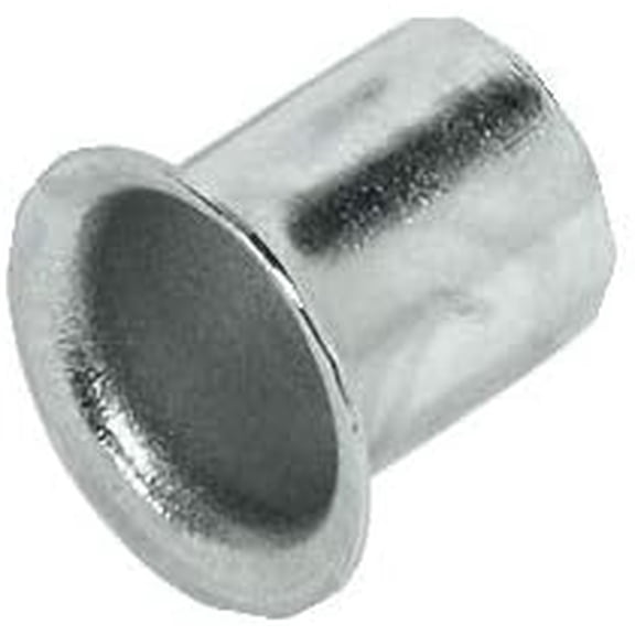 Handyct Grommet Sleeve Shelf Pins, Brass, Nickel (Bag of 20) (7mm, anochrome)