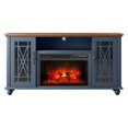 thumbnail image 3 of FESTIVO Elegant 61" TV Stand with Fireplace - Navy, 3 of 6