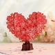 thumbnail image 1 of Tarjeta Emergente de San Valentín, Descoloridos Tridimensionales Árboles de Flores de Amor, Saludo Artesanal, Escultura de Papel Colorida, Regalo Romántico, Celebracion de Aniversario, 15 X 15 Cm, 1 of 2