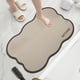 thumbnail image 4 of Alfombra de baño antideslizante absorbente | Alfombra de secado rápido de diatomita para lavabo de entrada | Caqui de estilo moderno | Resistente al agua Fácil de limpiar | 16x23.6 pulgadas | 1, 4 of 6