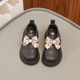 thumbnail image 4 of Zapatos de cuero con suela blanda y lazo para niños, estilo primavera y otoño, bonitos zapatos de princesa para mujer, 4 of 5