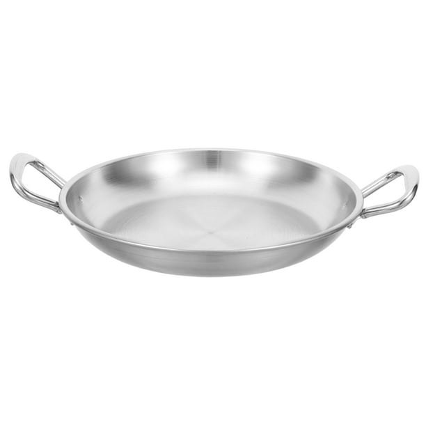 Placa de comida frita casera papas fritas que sirven bandeja de acero inoxidable soporte para alimentos