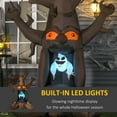 thumbnail image 4 of 8ft  LED Outdoor Halloween Inflatable Decoration - White Ghost, 4 of 10
