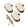 thumbnail image 1 of 30 piezas de recortes de madera de guante sin terminar, adornos de madera, letreros de madera multifuncionales para regalos navideños, accesorios de, 1 of 9