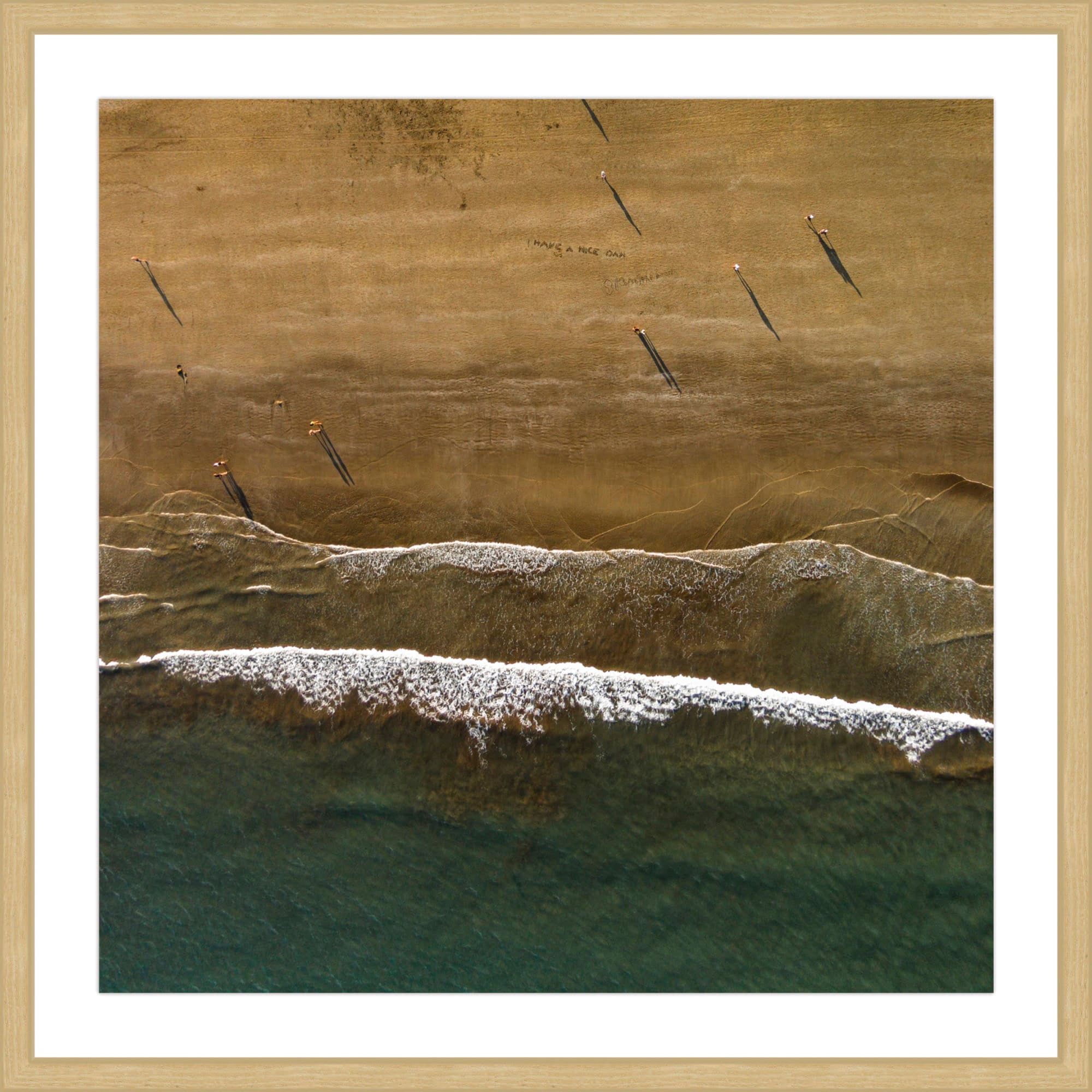 Marmont Hill 'Foamy Waves' by Karolis Janulis Framed Painting Print