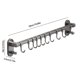 thumbnail image 3 of Estante para Utensilios de Cocina, Organizador de Pared con Ganchos, Barra Colgante con Espaciado Ajustable, 50/40/30 x 9.5 x 5.5 cm, para Almacenar Ollas, Sartenes, Cucharas, Cucharones, 3 of 7