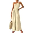 thumbnail image 1 of Combinaison Sans Manches à Épaules Dénudées pour Femmes Pantalon Large, 1 of 4