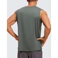 thumbnail image 2 of Remera sin mangas para hombre CRZ YOGA de secado rápido gris talla grande, 2 of 5