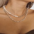 thumbnail image 4 of Collier Ras du Cou en Forme de Perle Plaqué Or 18K Design Minimaliste Élégant pour Femmes, 4 of 6