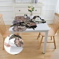 thumbnail image 2 of WERPE Square Fitted Table Cloths Butterfly Graphic Funny Vintage Summer Casual Graphic Print white, 2 of 7