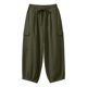 thumbnail image 4 of Pantalones de Lino Mujeres Color Sólido Cintura Elástica Pantalones de Ropa de Trabajo Casual Longitud Del Tobillo Verano, 4 of 8