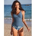 thumbnail image 3 of Trajes de baño Tankini AI'MAGE para mujer, fruncidos, control de barriga, 3 of 5