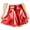 Red, variant on Sakkas Womens Liquid Metallic Stretchy Flared Sporty Mini Skater Skirt USA Made - Gold - Medium