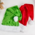 thumbnail image 4 of MAIHAN-Christmas Santa Hat for Adult Ornaments, Xmas Decorate New Year Festive Party Holiday Gifts with Court Style Design, Unisex Cosplay Party Hat for Festive Events(A-Green), 4 of 4