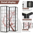 thumbnail image 4 of PayLessHere Room Divider 6ft Folding Privacy Divider 4 Panels Oriental Shoji Screen Room Divider Portable Freestanding Partition Screen, White, 4 of 7