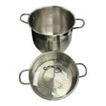 thumbnail image 4 of TAYEB Couscoussier Pot Stainless Steel Steamer 12L, 4 of 4