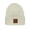 Beige, variant on Unisex Plain Cuff Skull Cap Winter Knit Beanie Hat, Black Label White